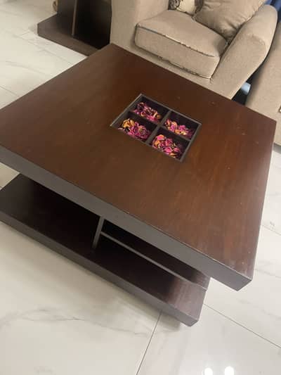 Centre table with side tables