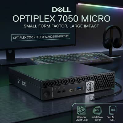 Dell OptiPlex 7050 Tiny | Core i5 6th Gen | 8GB RAM | 128GB / 256 SSD