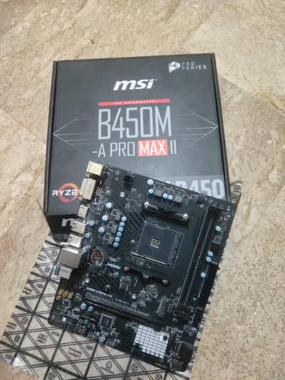 MSI B450M-A PRO MAX II  (23months warrenty)