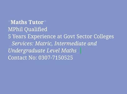 Maths Online Tutor