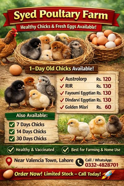 CHICKS AND EGGS BOTH AVAIABLE /RIR/AUSTROLOP/DINDARVI/FEYOUMI /MISRY