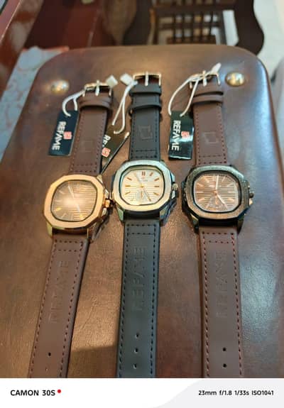 PP/ Nautilus watch with leather strap 1500 each