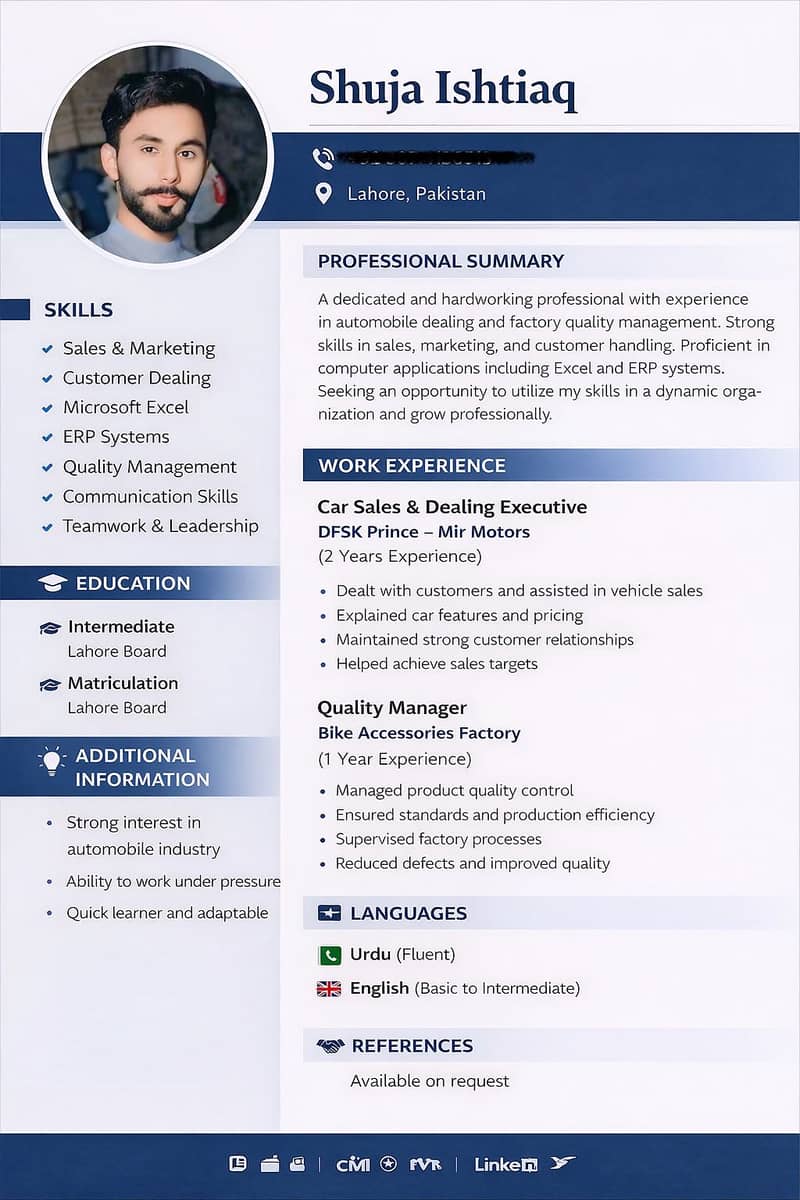 Professional CV create 0