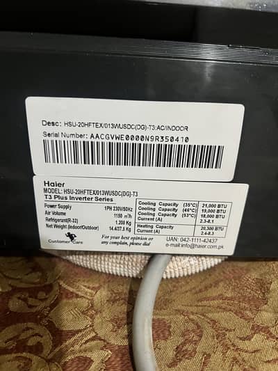Haier T3 dc inverter 1.5 ton ac