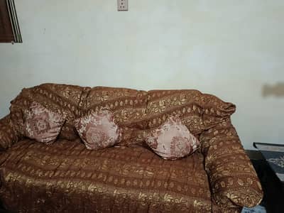 5 SEATER SOFA SET WITH COVER