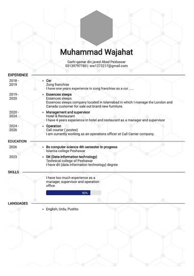 I want job . . . contact & Whatsapp number 03139797780 , 03149176076