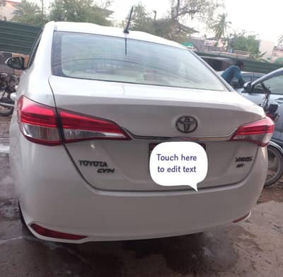 Toyota Yaris ATIV CVT 1.3 model 2021  white