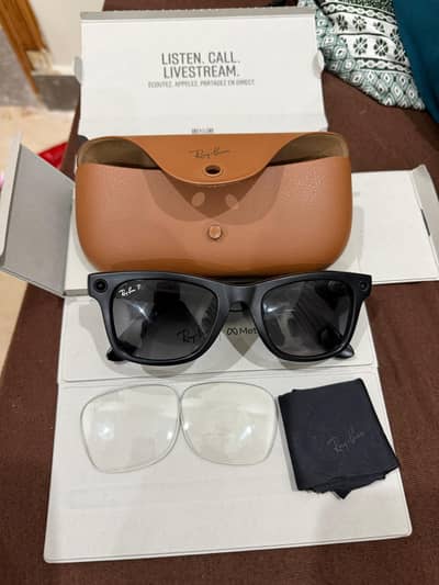 Ray Ban Meta Wayfarer Gen 1 Glasses with Polarised Lenses