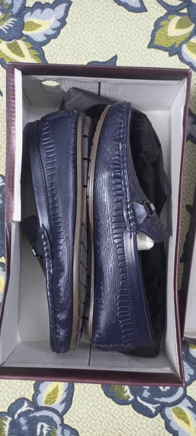 men leather loafers navy