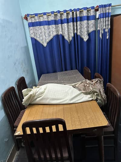 Dining Table with Six Chairs