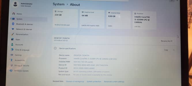 HP ProBook 450 G0 | Core i5 | 8GB RAM | 224GB Storage | Good Condition