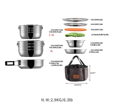 Campingmoon MC-210 Camping Cooking set