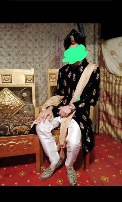 Black sherwani