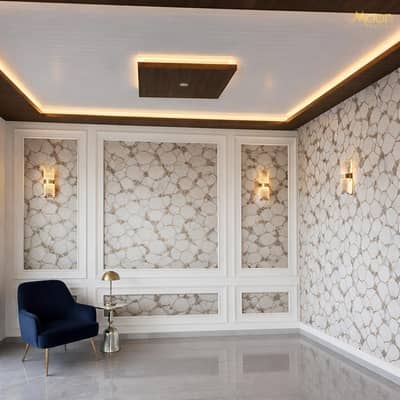 Wall Panels, Wallpaper & WPC Fluted Panels | Modern Interior Design.