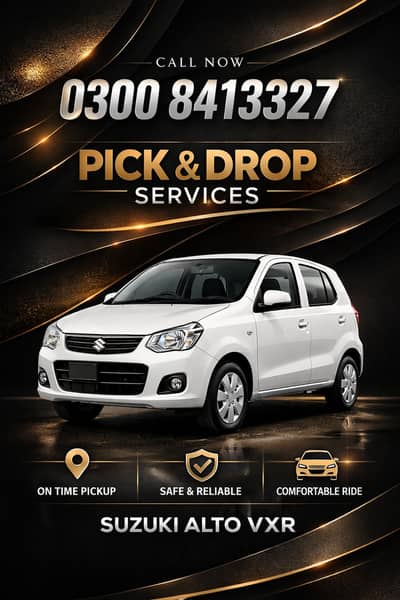 Pick and drop services in lahore/School pick and drop
