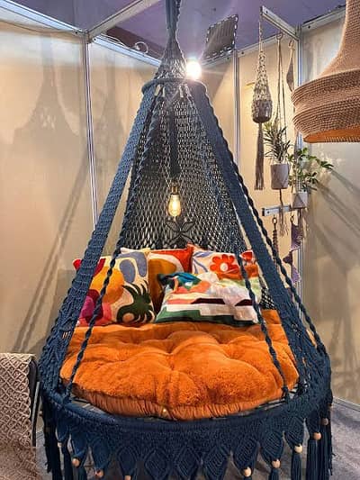 New Swing Chair Jhoola, Single and Double, Macrame Jhula