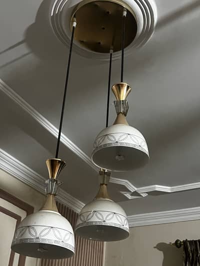 Ceiling 3 wire Cup lamps brand new condition