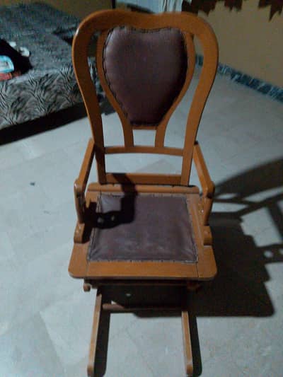wooden rocking chair