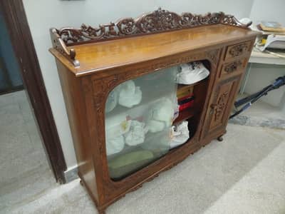 Antique pure sheesham (taali) showcase