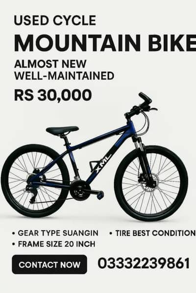 For Sale: XML Mountain Bike 20-Inch Frame| Suangin Gears | Almost  New