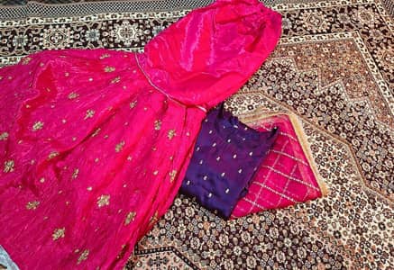 *Stunning Purple & Pink Lehenga Choli Set *