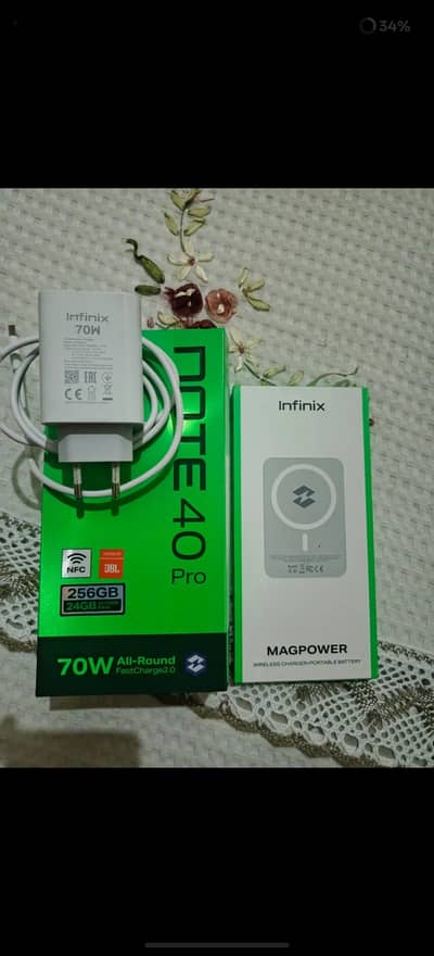 Infinix Note 40 pro new box open