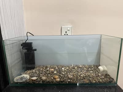 Fish Aquarium with Filter, Sand & Stones – Perfect for Home Decoration