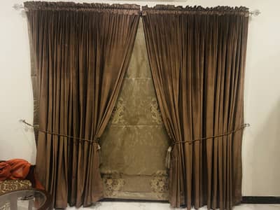 Curtains with blind