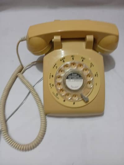 antique classic vintage rotary telephone set