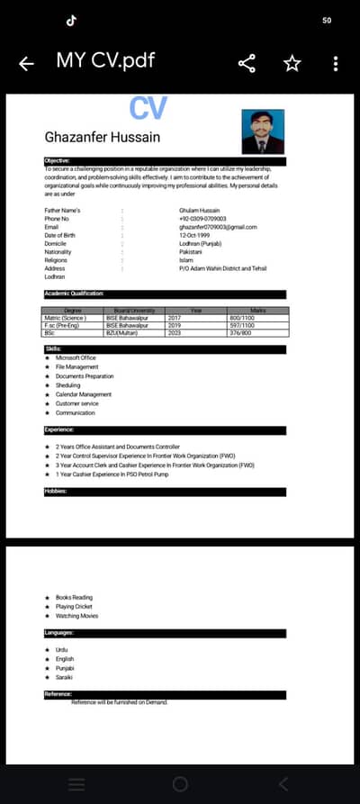 Cashier, Clerk, Supervisor, Any Office Work