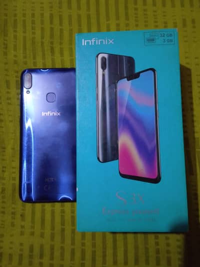 Infinix HoT S3X 3GB Ram 32GB Rom All accessories complete Box.