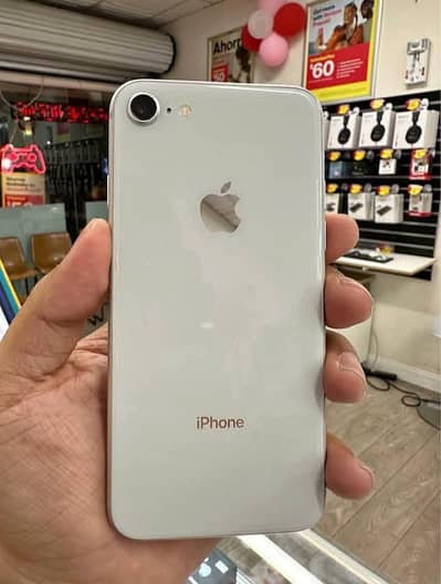 iPhone 8 PTA approved with box 128gb my WhatsApp03344591204