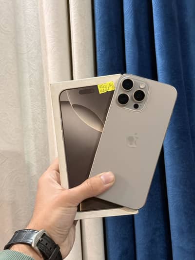 (iPhone16 pro max jv)(99%HB)(256gb)(natural titanium)