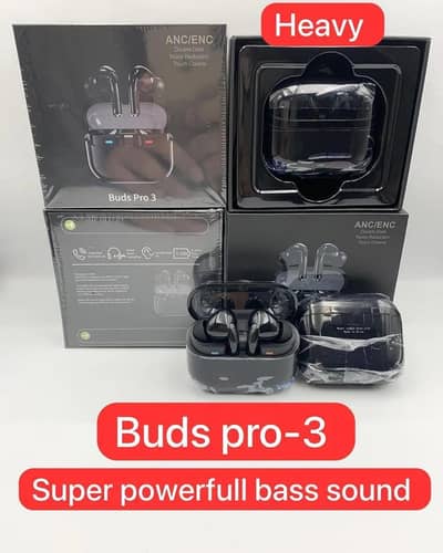 Wireless Bluetooth Airpods 3 Pro with ANC & Fast Charge