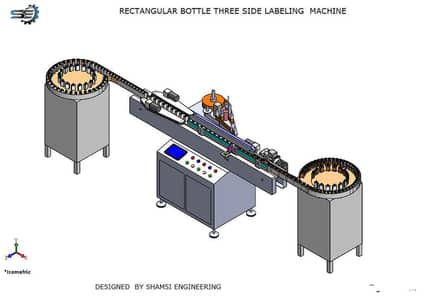 3 side labeling machine