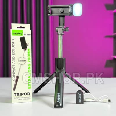 selfie stick with tripod