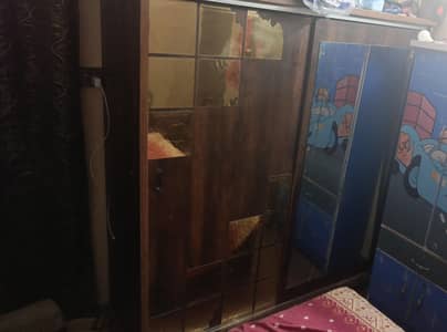 wooden 2 door sliding wardrobe