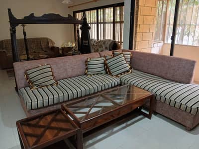 2 piece of L-SHAPED sofa