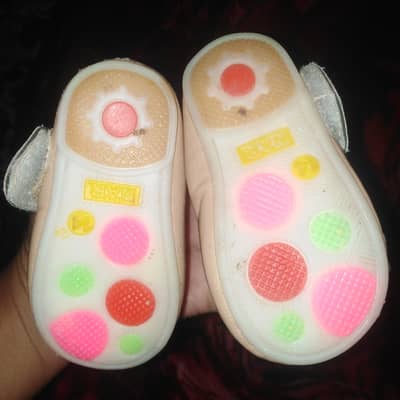 baby girl shoes in skin colour