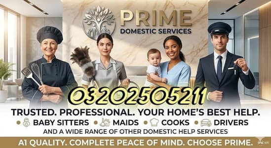 House Maids | Baby Sitter | Chef Cook | Driver | Nurse | Domestic help