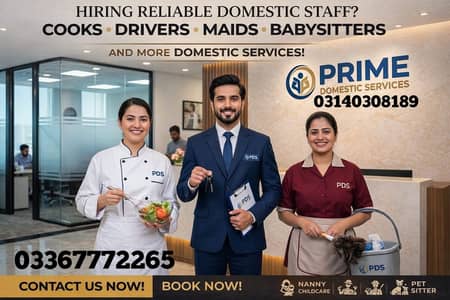 Babysitter/ Cook/ Maid/ Patient attendant/Driver/ Helper/Nurses etc