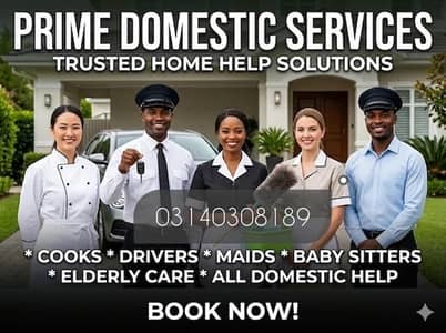 Maid /Chefs /Cook/ Baby sitter /Patient attended/Driver