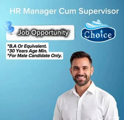 Supervisor cum HR Manager for mineral water plant