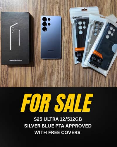 Samsung Galaxy S25 Ultra 12GB/512GB – Silver Blue | PTA Approved