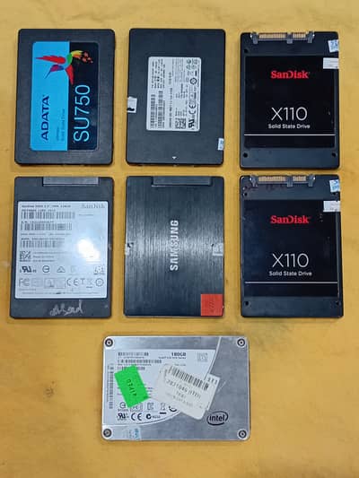 Laptop SSDs & HDDs ( 128GB ,180GB, 256GB, 512GB )