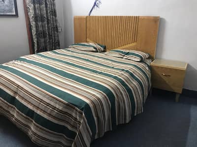 Master Bed 6'X6' 6" with Diamond Mattress in warranty and side tables