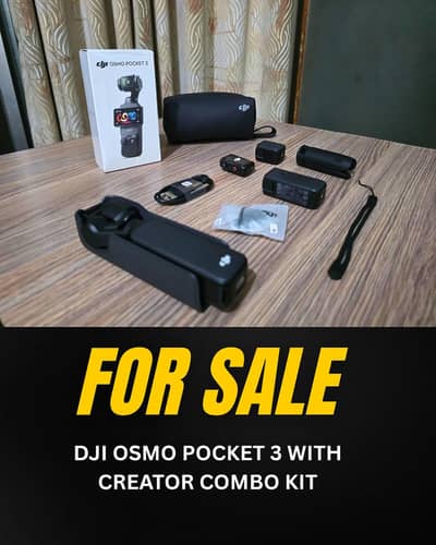 DJI OSMO POCKET 3 CREATOR COMBO — Complete Vlogging Kit — Like New!