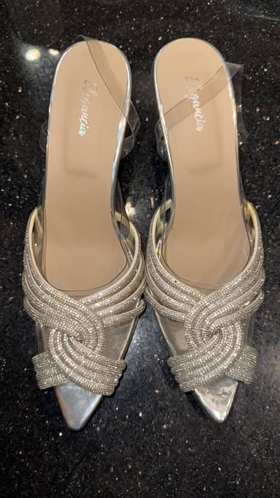 Silver heel size 42/12