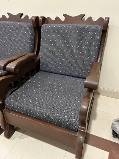 wooden sofa set 5 seater karachi