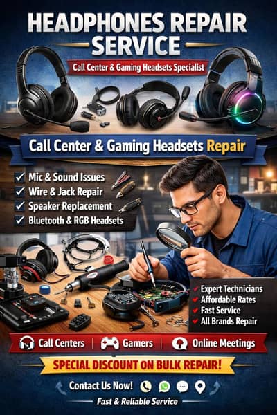 Headphones Repair Service – Call Center & Gaming Headsets Specialist